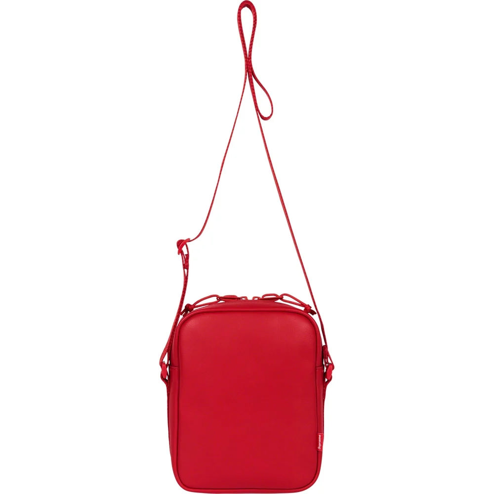 Supreme Leather Shoulder Bag Red