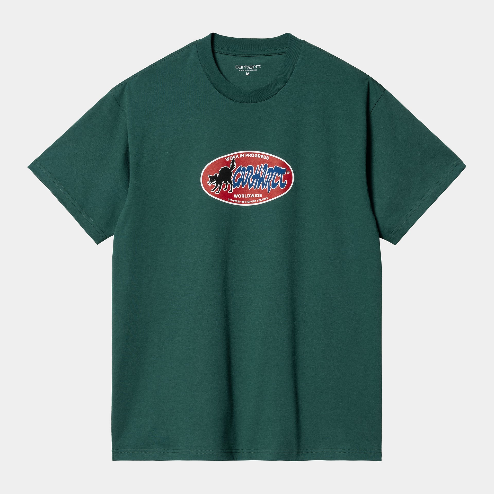 S/S Cat Sticker T-Shirt Chervil