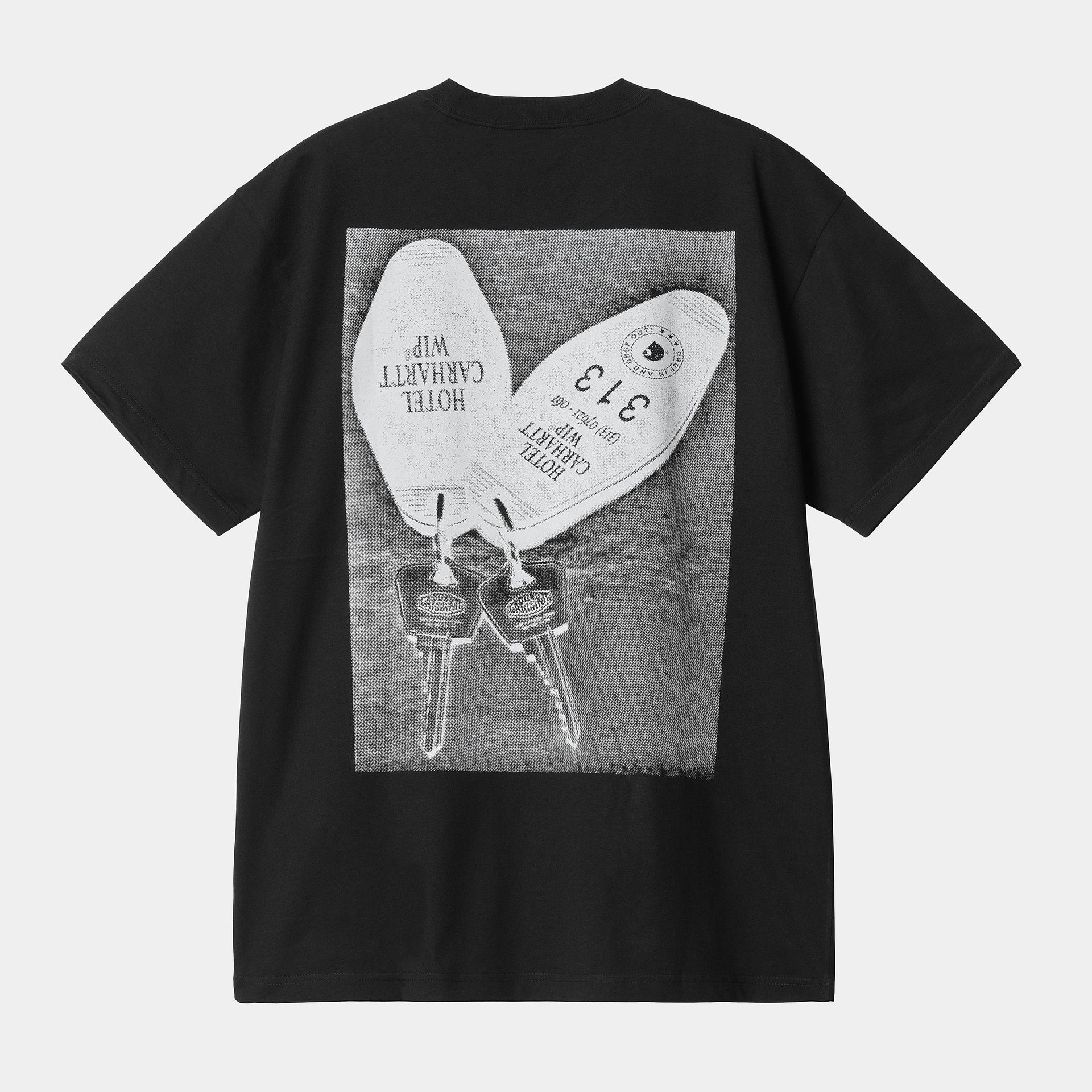 S/S Hotel Keys T-Shirt Black / White