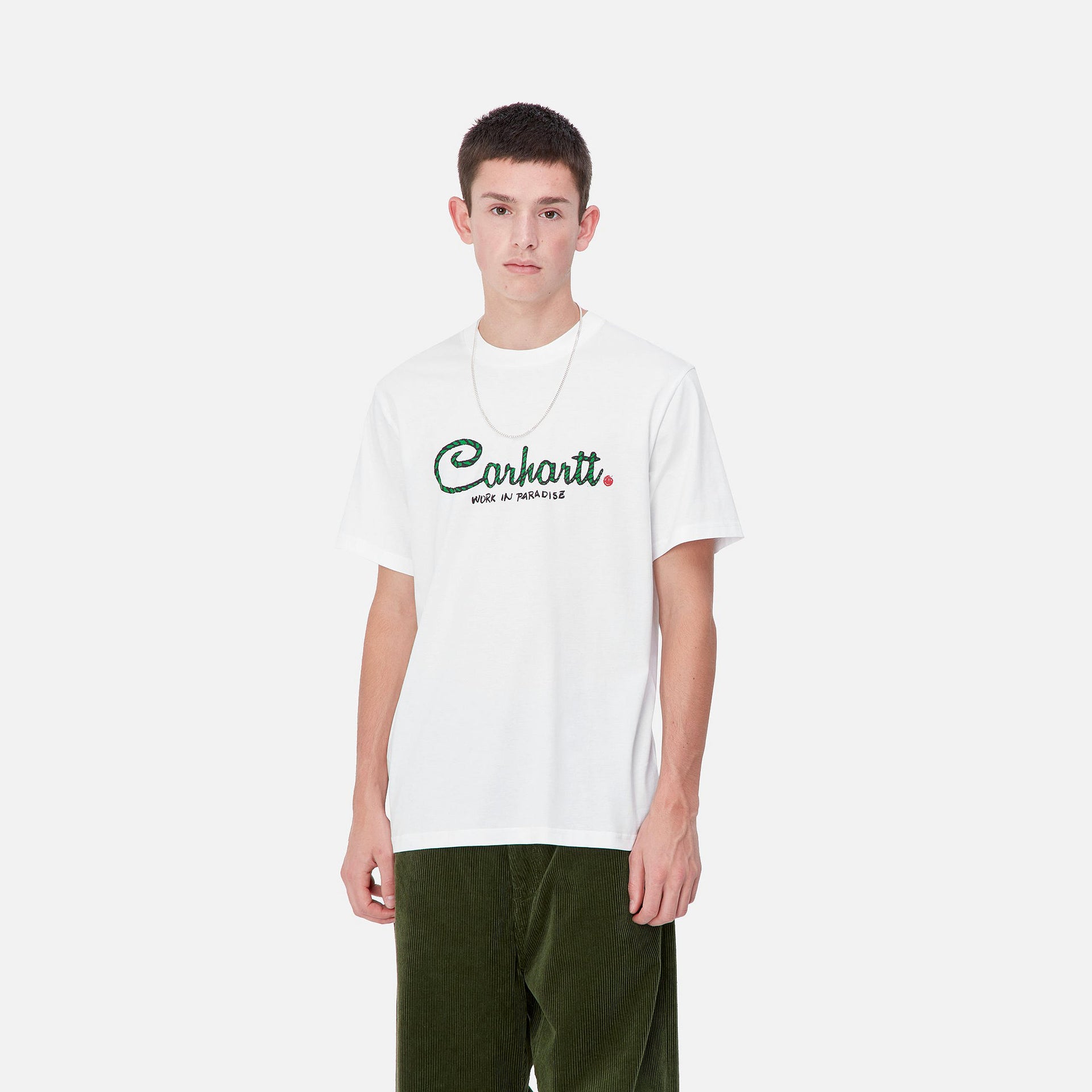 S/S Paradise Script T-Shirt White