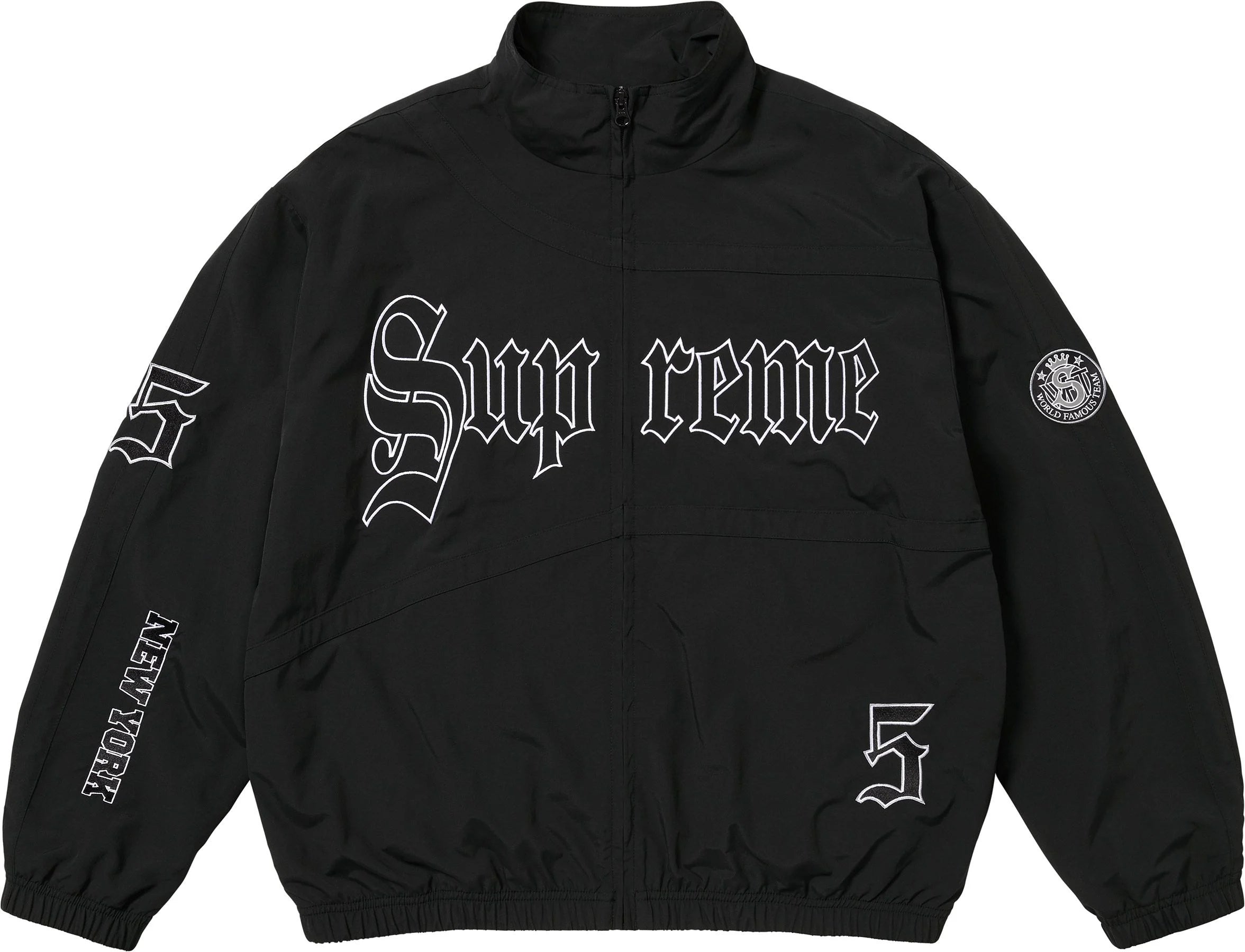 OLD ENGLISH TRACK JACKET BLACK