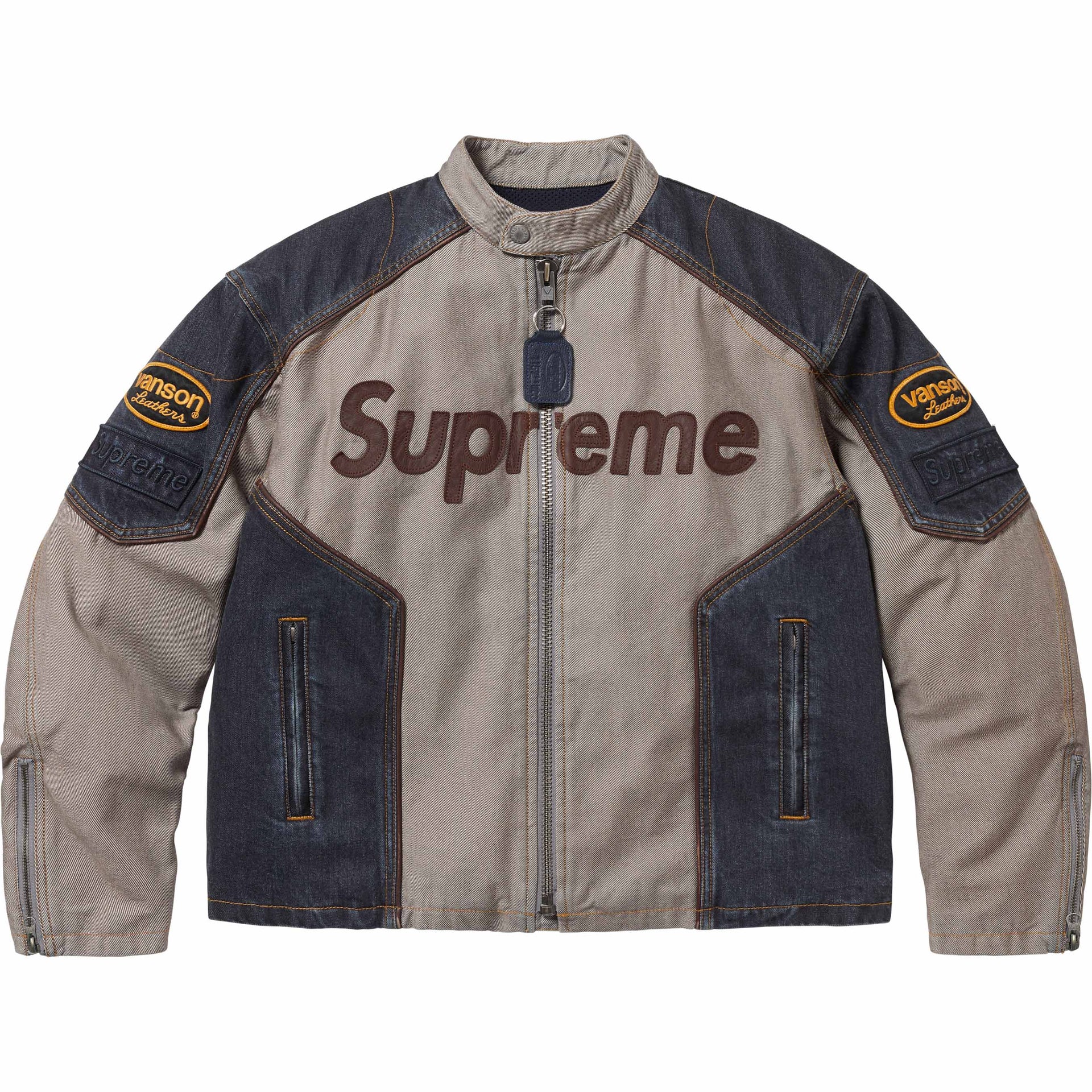 VANSON LEATHERS CORDURA COTTON JACKET DENIM