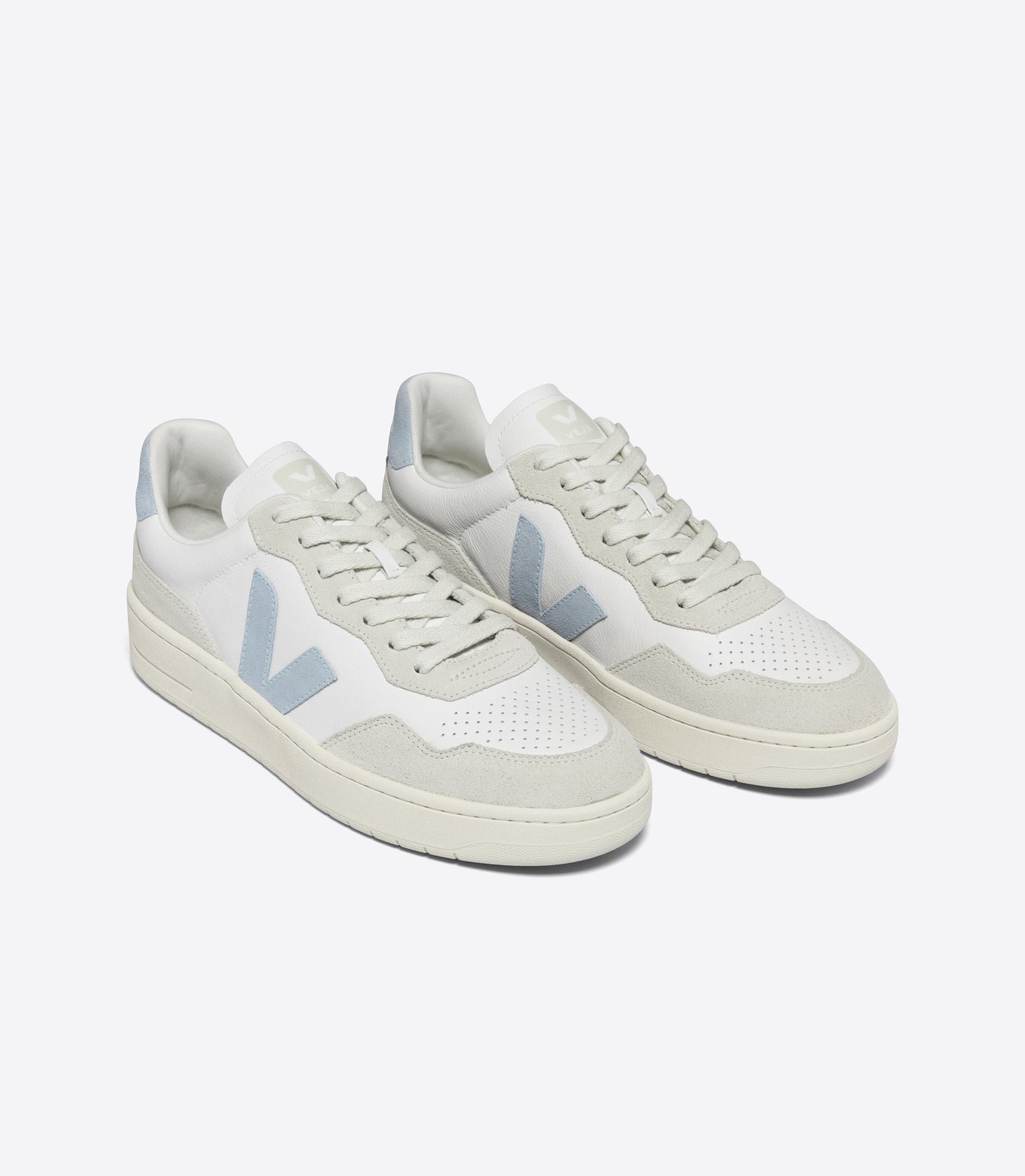 Zapatillas Veja V-90 Leather Extra White Steel