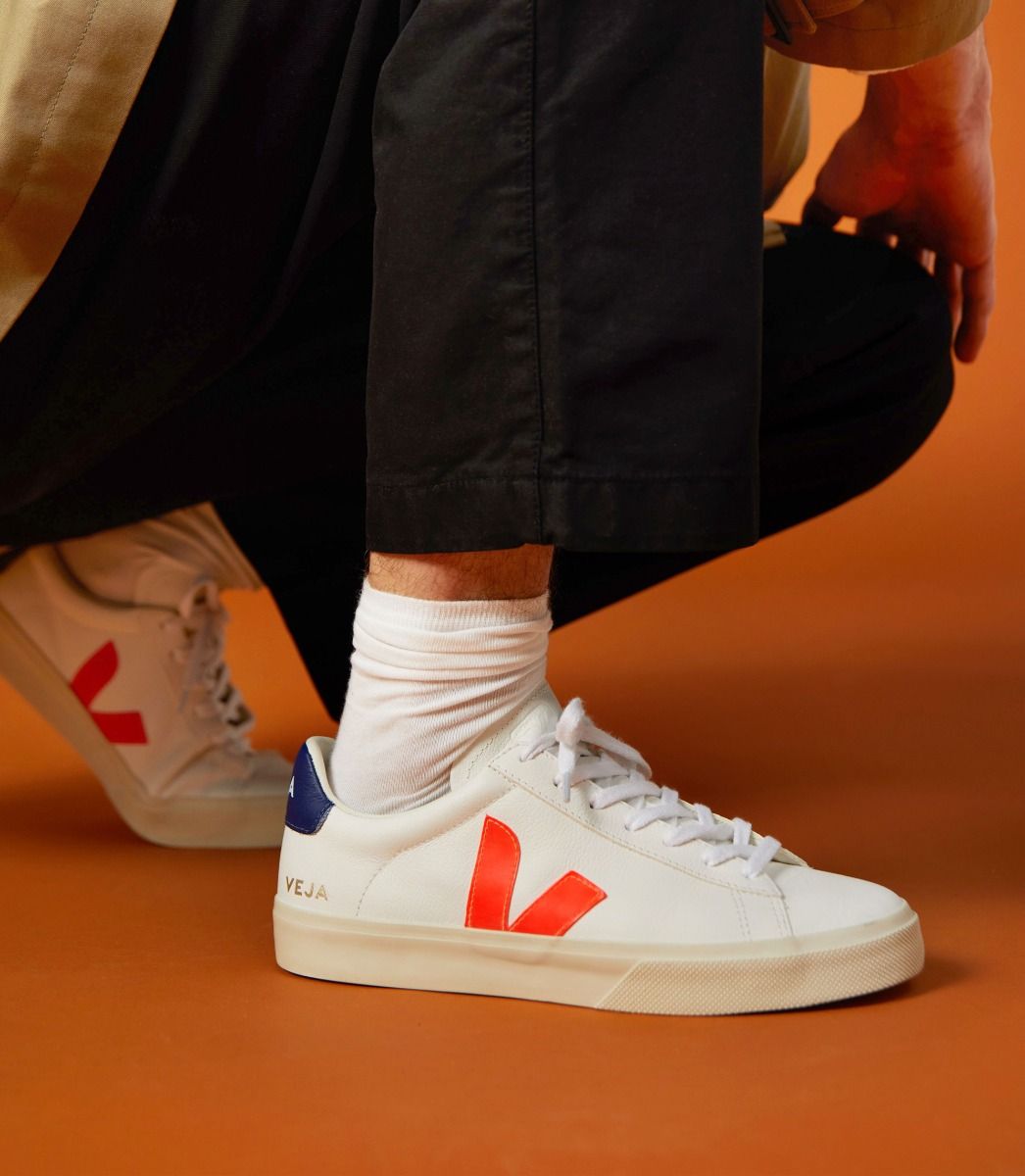 Zapatilla Campo White Orange Fluo Cobalt Mujer