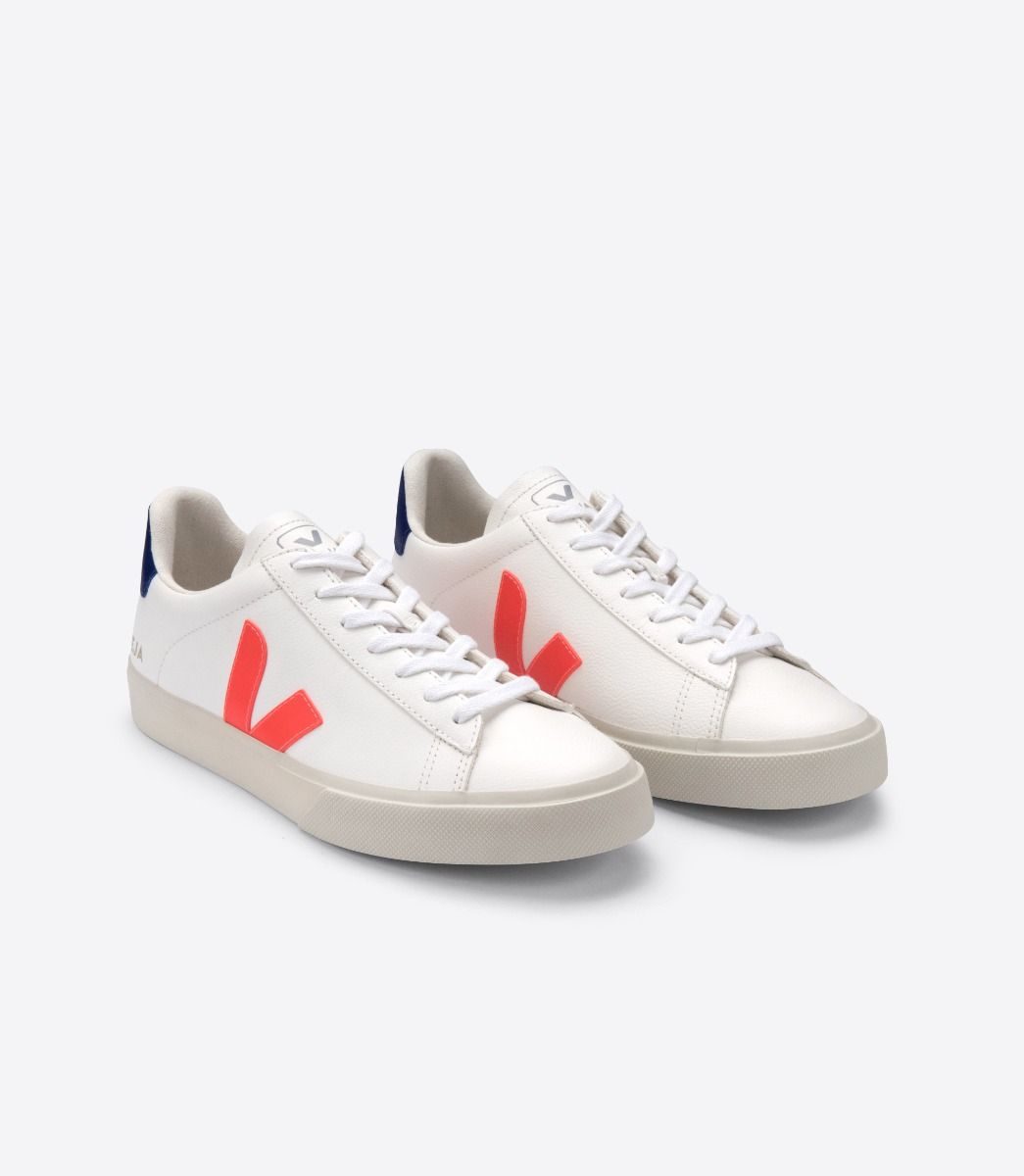 Zapatilla Campo White Orange Fluo Cobalt Mujer