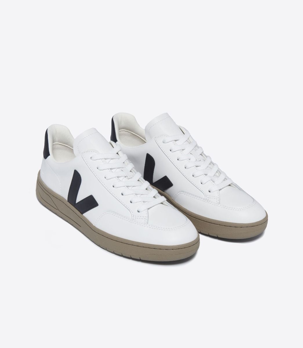 Zapatillas Veja V-12 White Black Dune Mujer