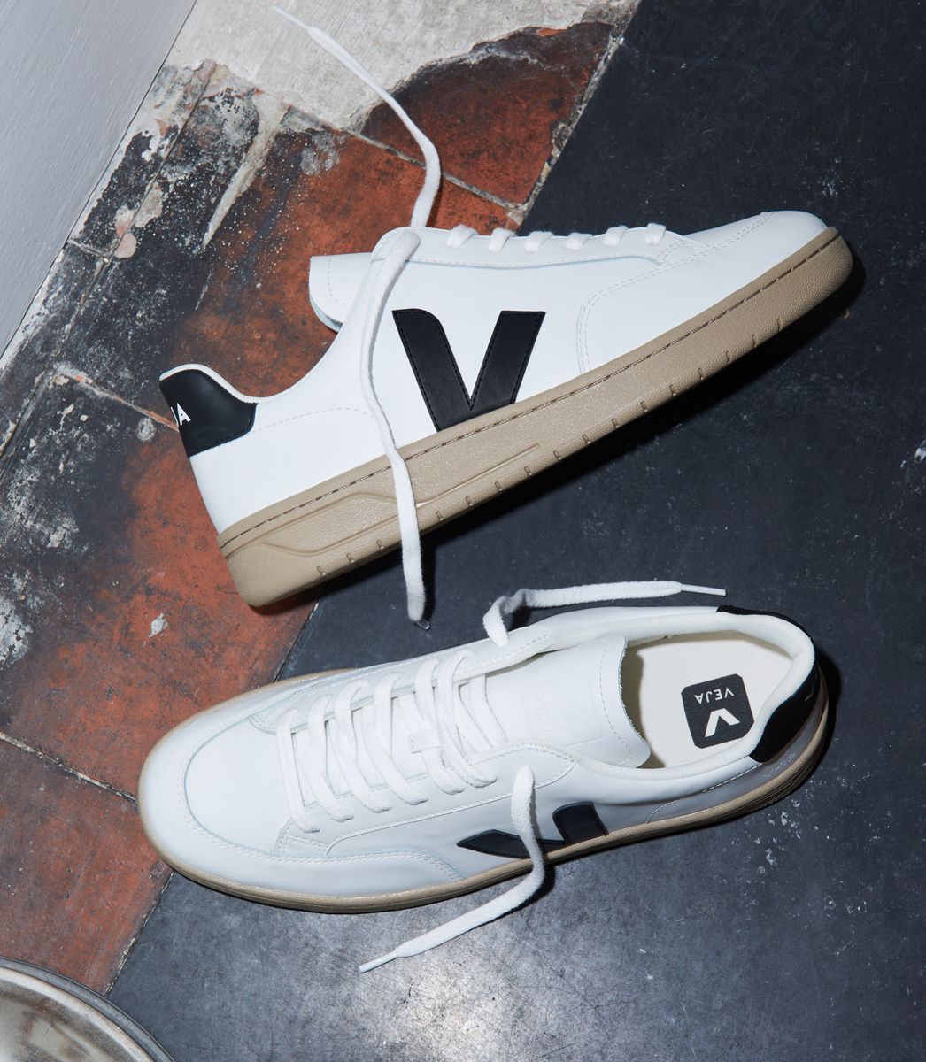 Zapatillas Veja V-12 White Black Dune