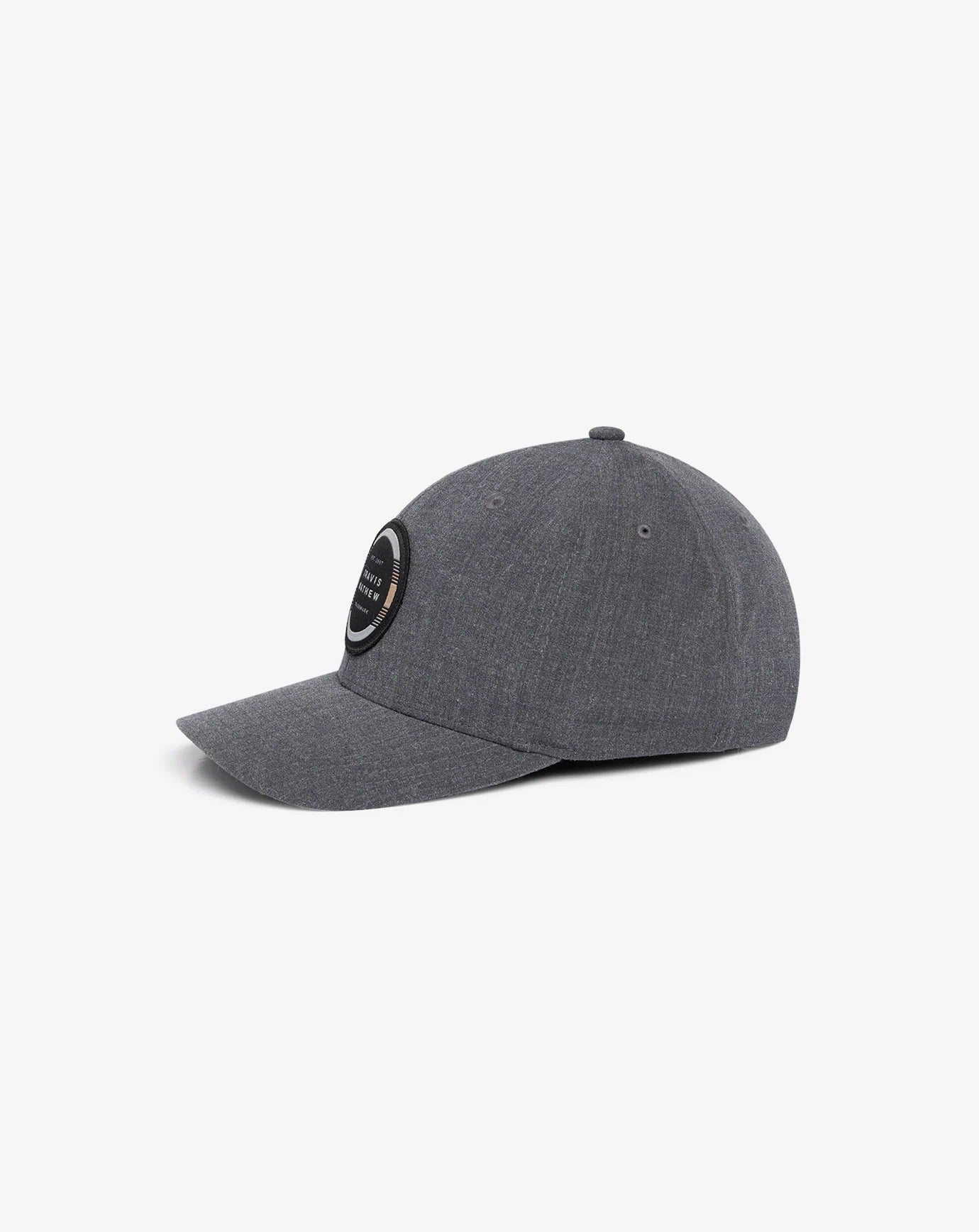 Free Roll Snapback Hat Heather Grey Pinstripe