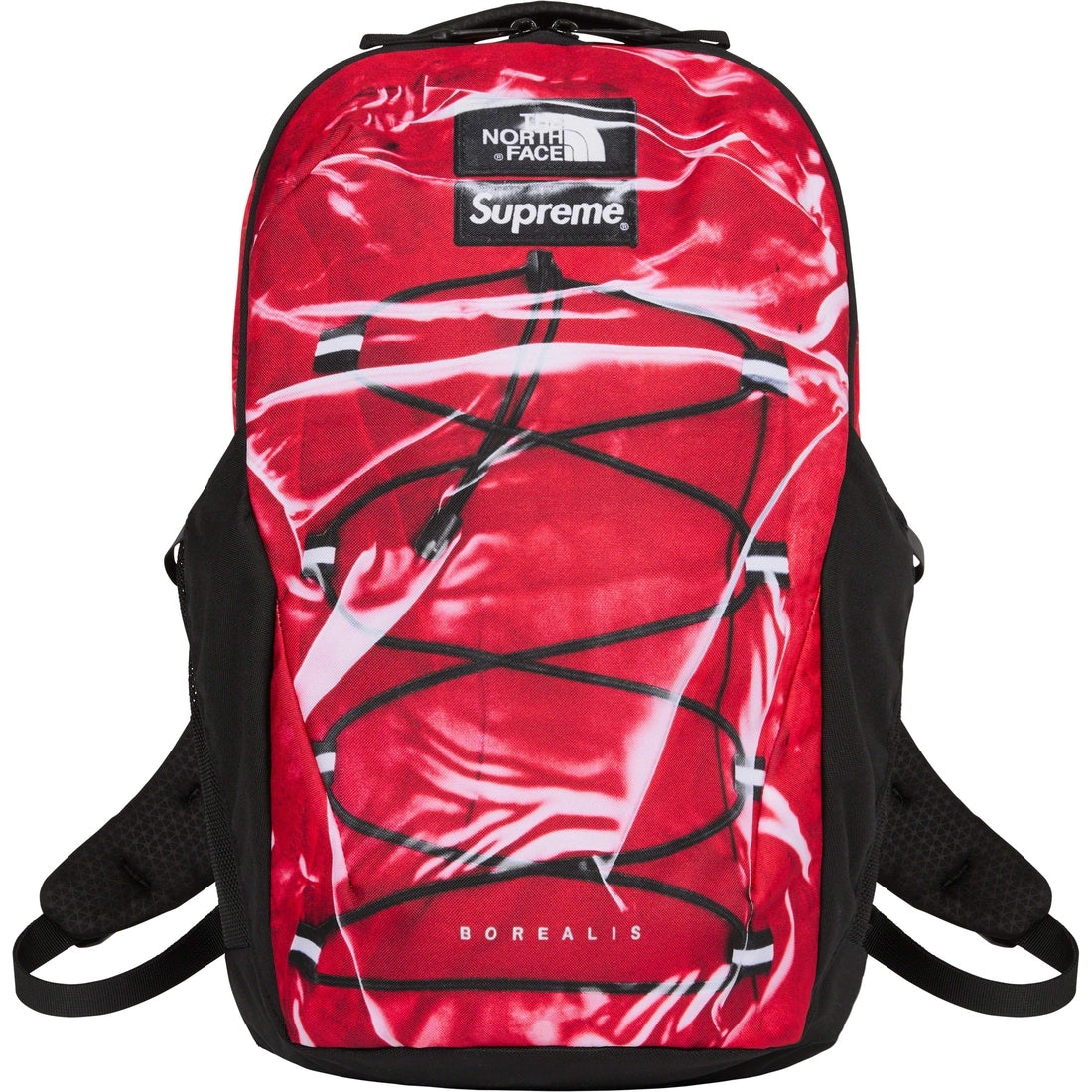 Supreme®/The North Face® Trompe L’Oeil Printed Borealis Backpack Red