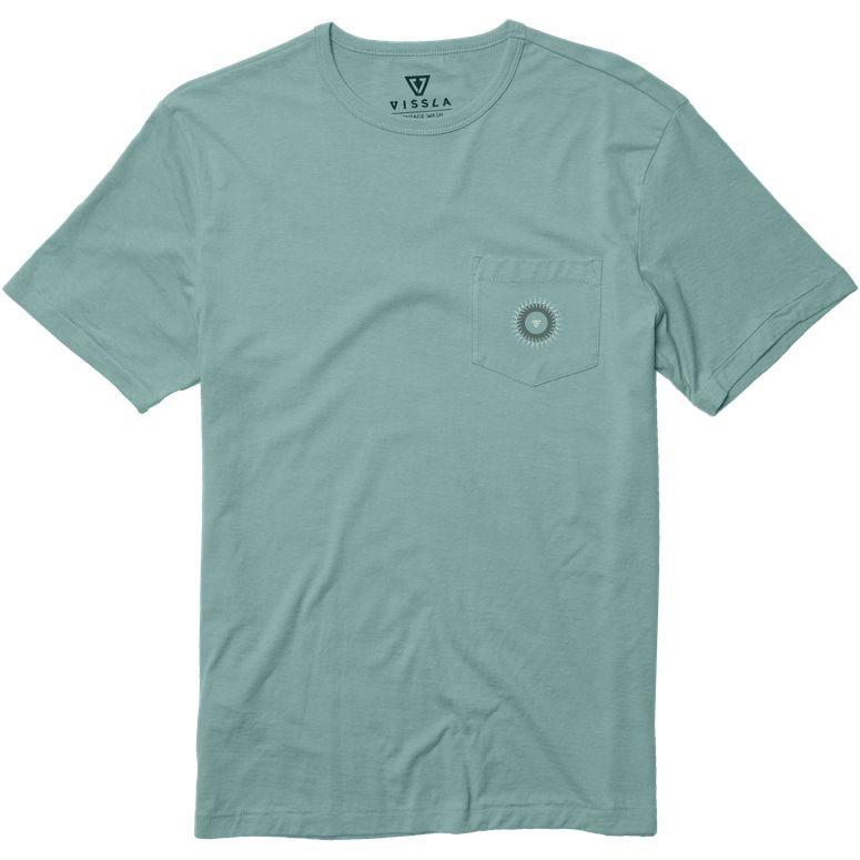 Illuminated Vintage Wash Pocket Tee Jade