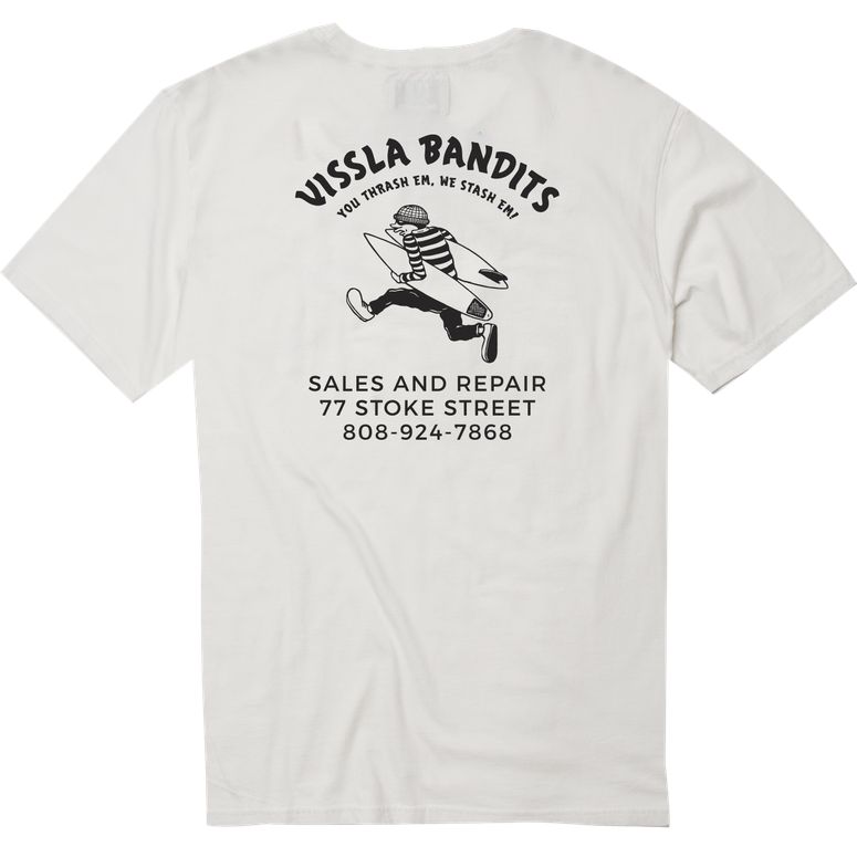 Vissla Bandits PKT Tee Vintage White