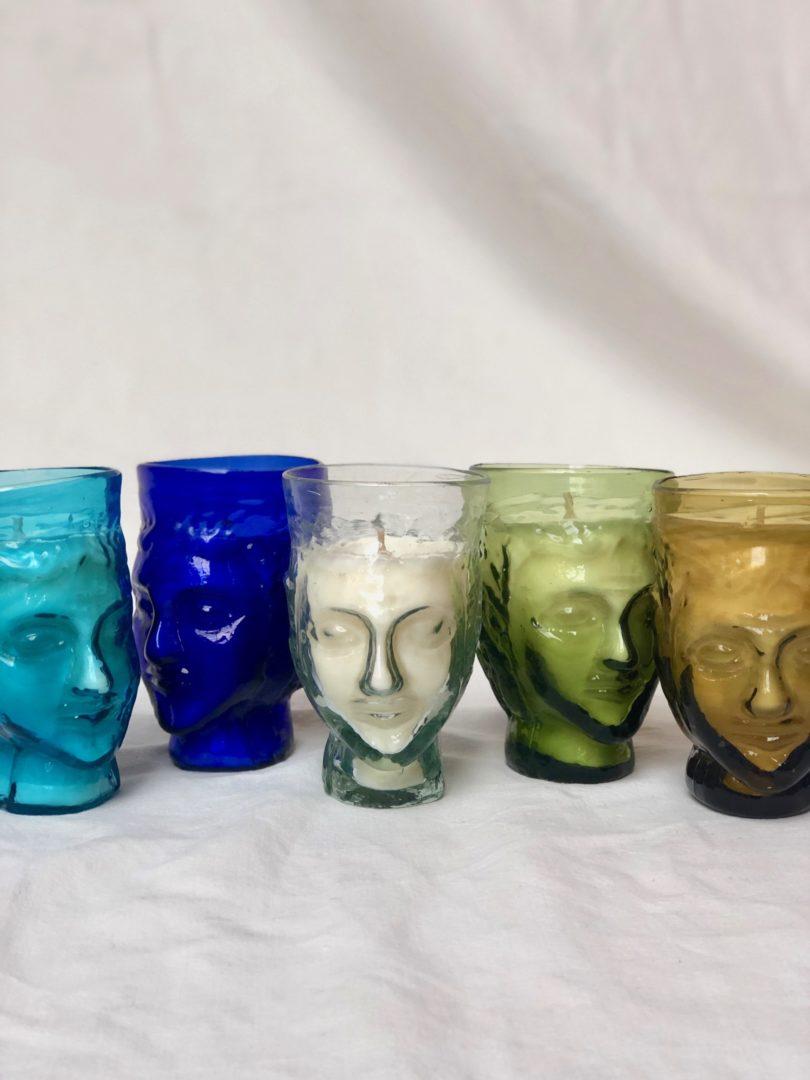 Verre Tête Bougie