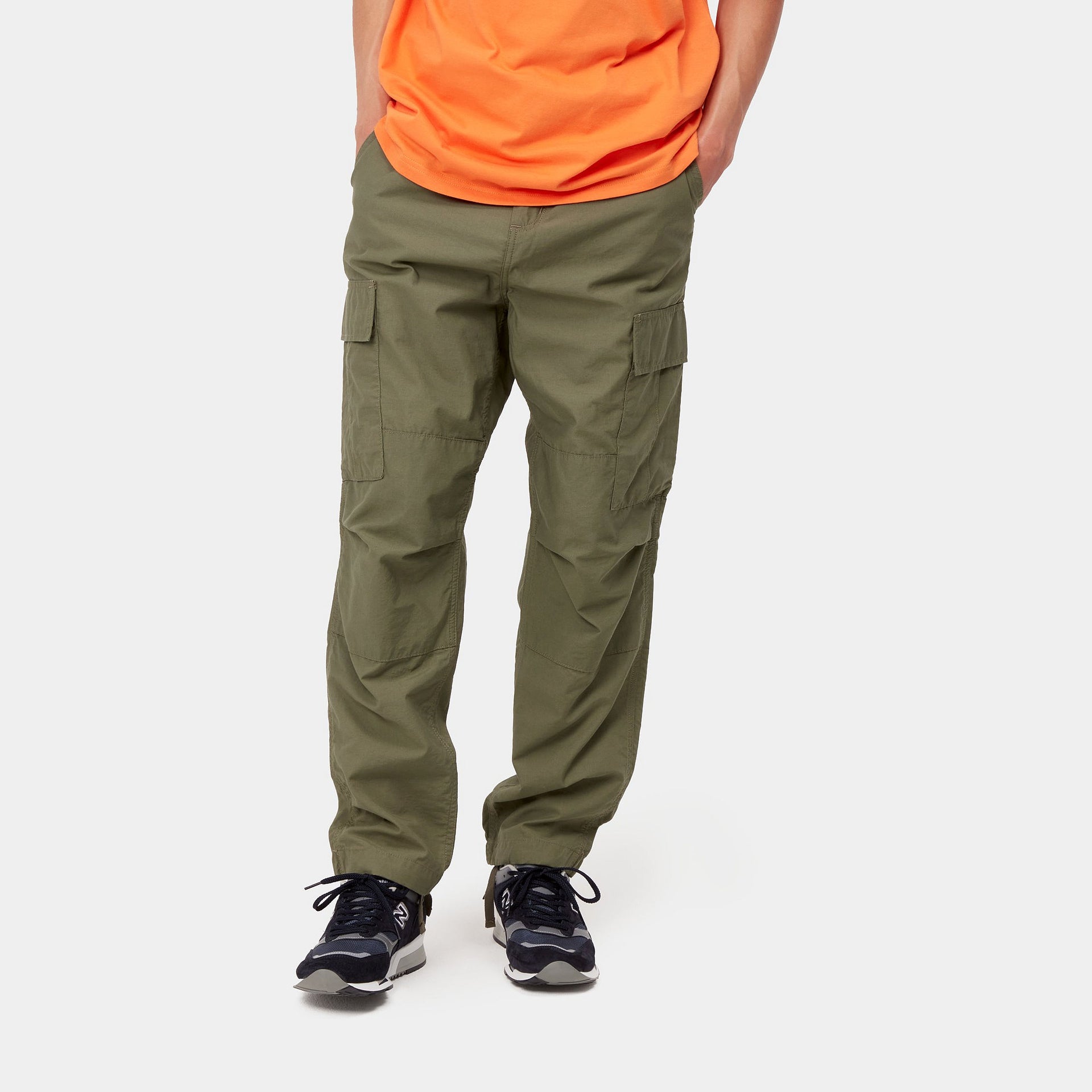 Regular Cargo Pant Garment Dyed Twill Dollar Green