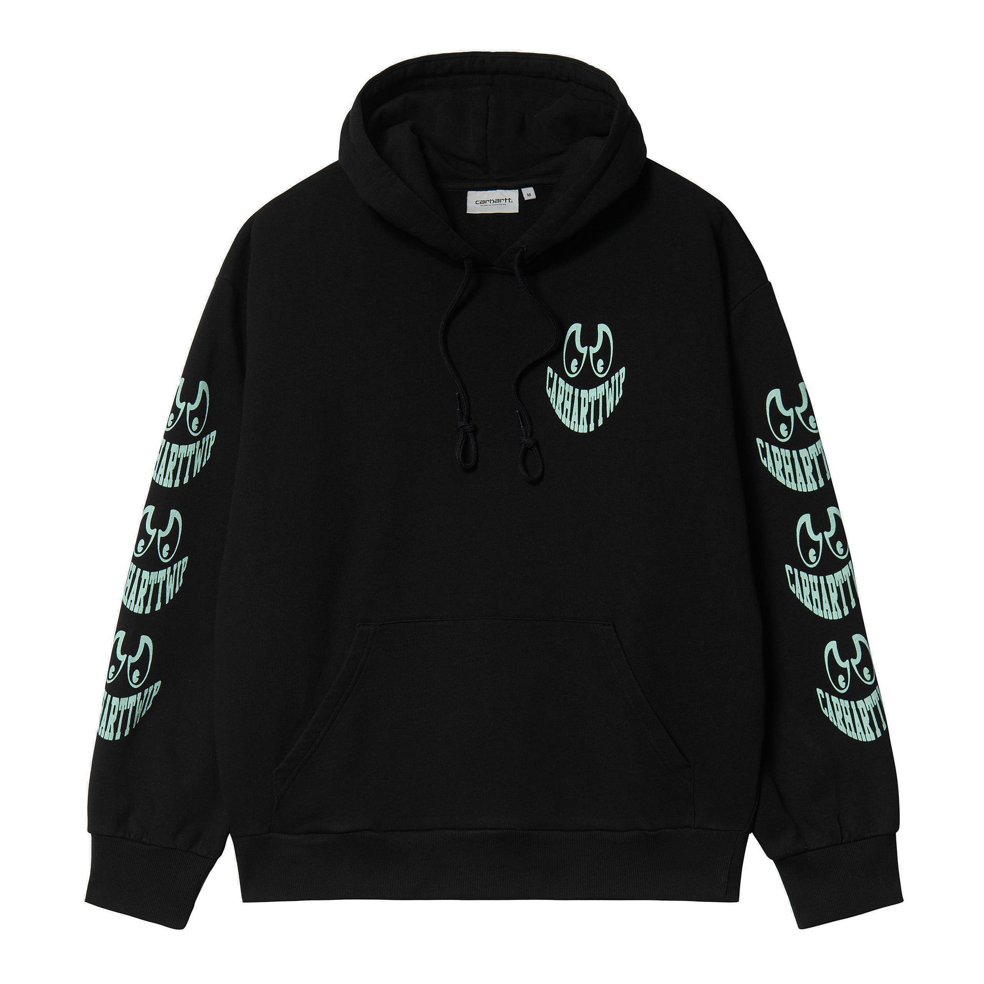 Hooded Grin Sweat Black / Pale Spearmint