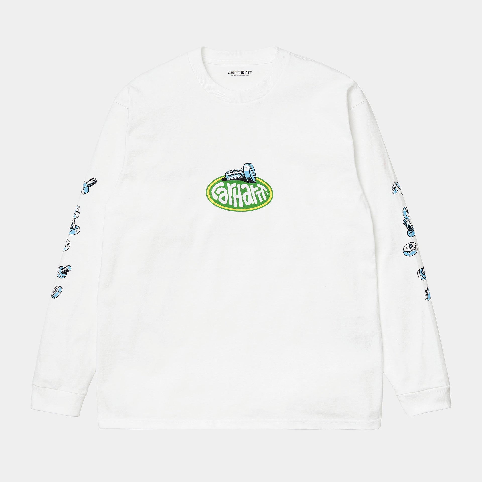 L/S Screw T-Shirt White