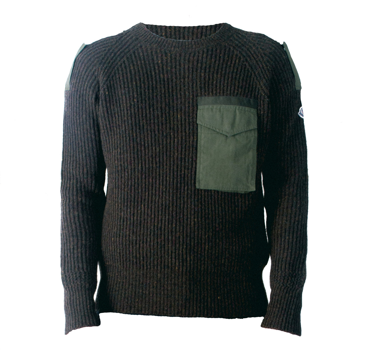Green Knit Pocket Sweater