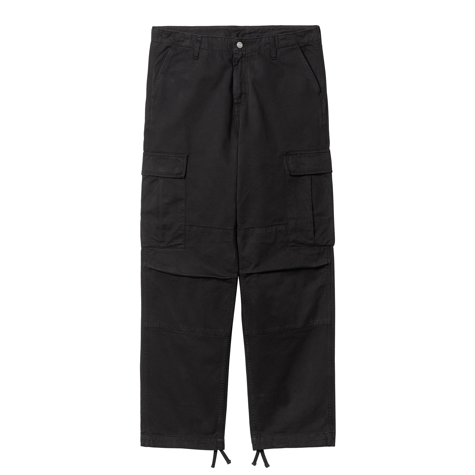 Regular Cargo Pant Black Garment Dyed