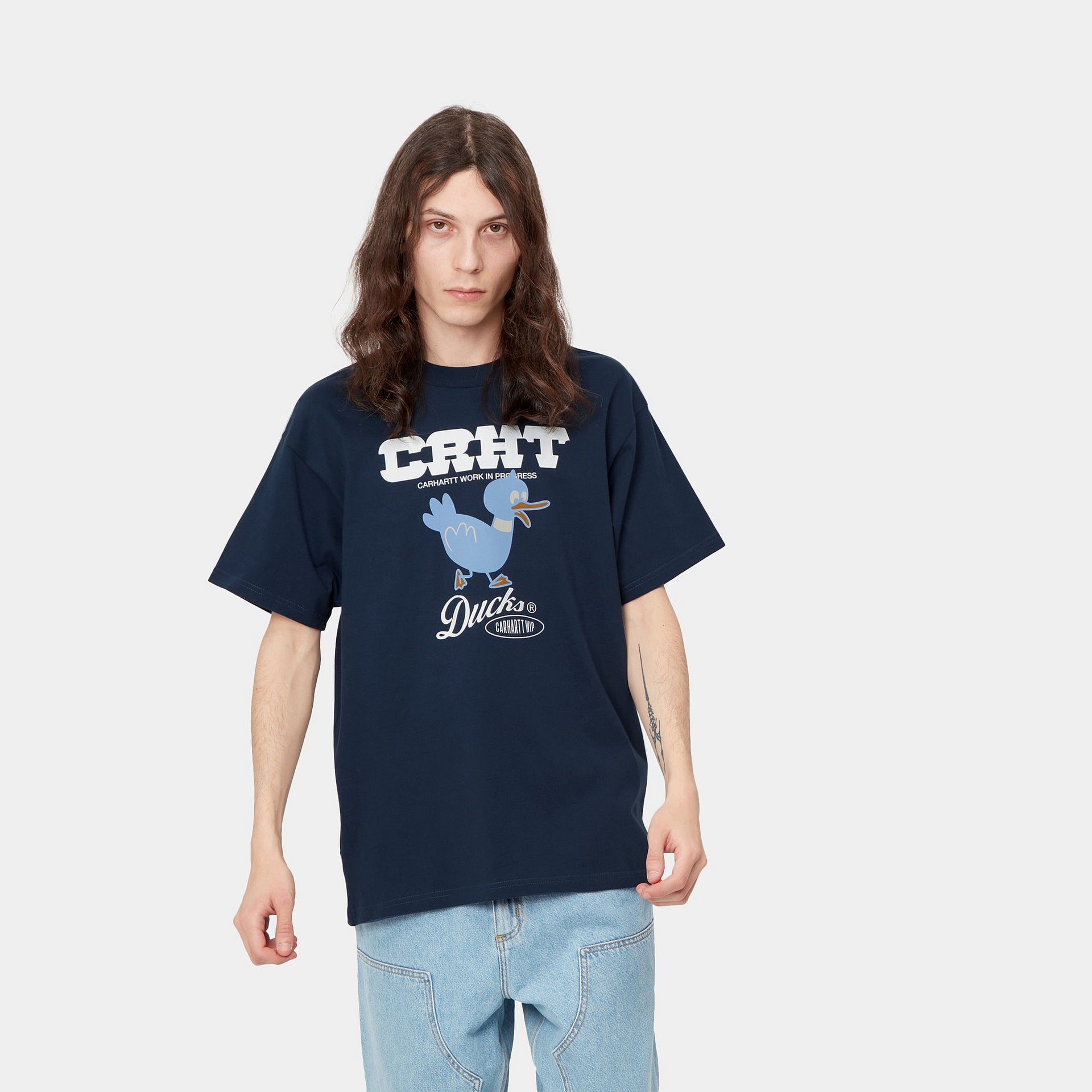 S/S CRHT Ducks T-Shirt Blue