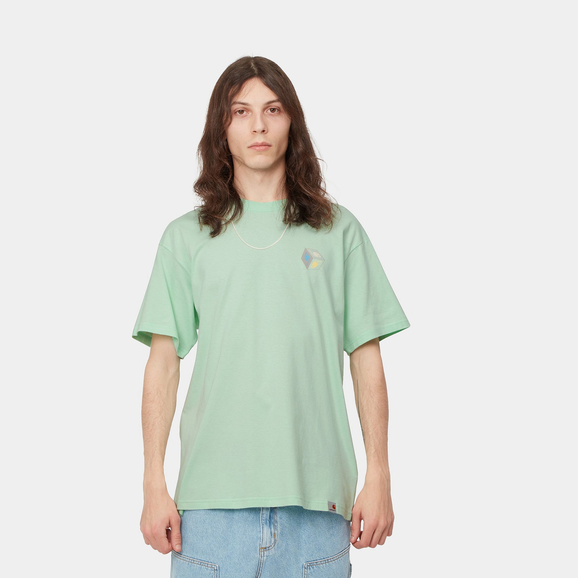 S/S Cube T-Shirt Pale Spearmint