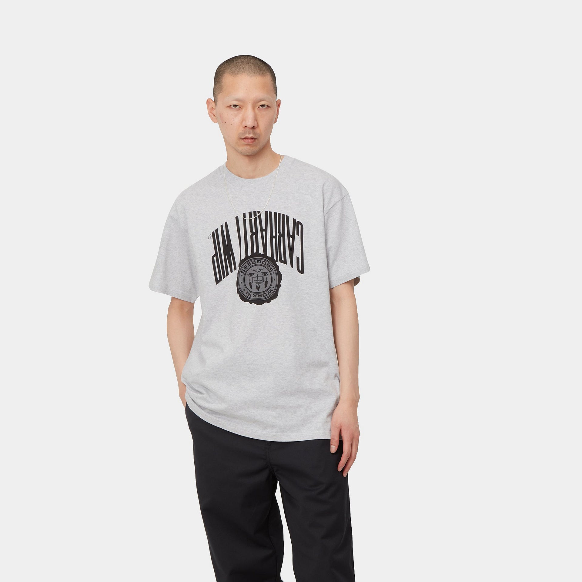 S/S Upside Down T-Shirt Ash Heather