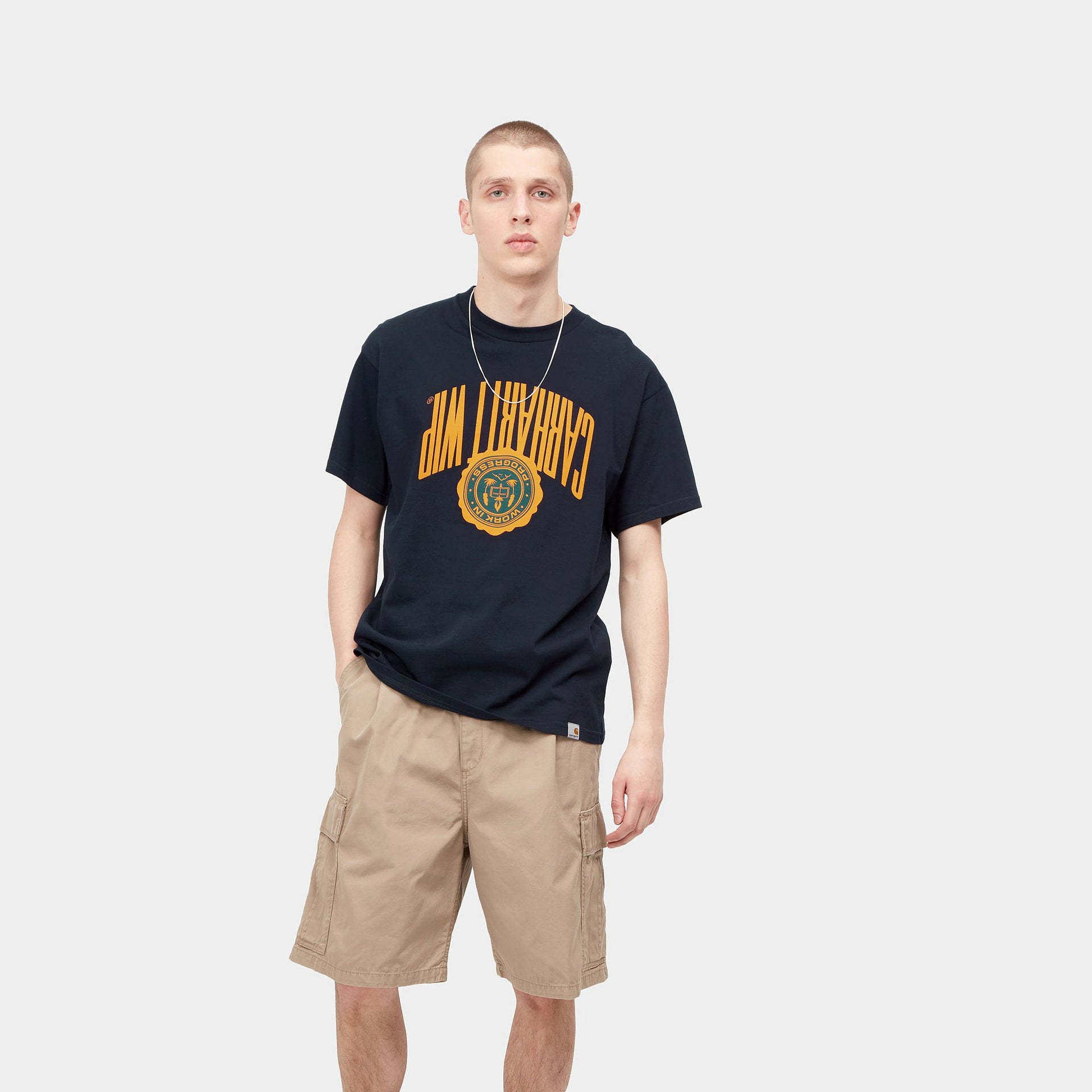 S/S Upside Down T-Shirt Dark Navy