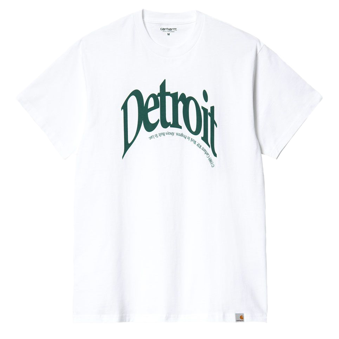 S/S Detroit Arch T-Shirt White / Hedge