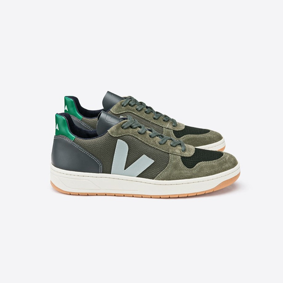 Zapatilla V-10 B-Mesh Multicolor Olive Emeraude