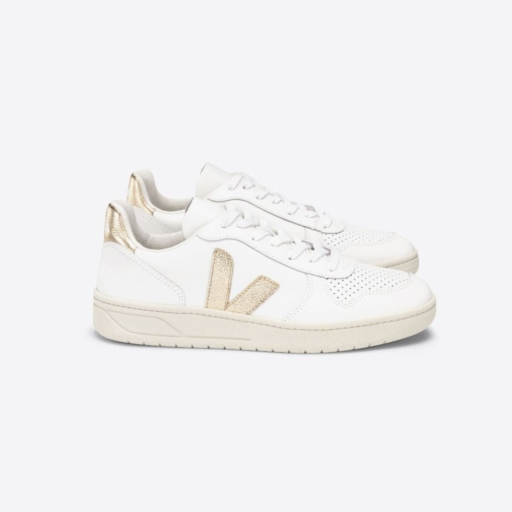 Zapatilla Veja V-10 Leather White Platine