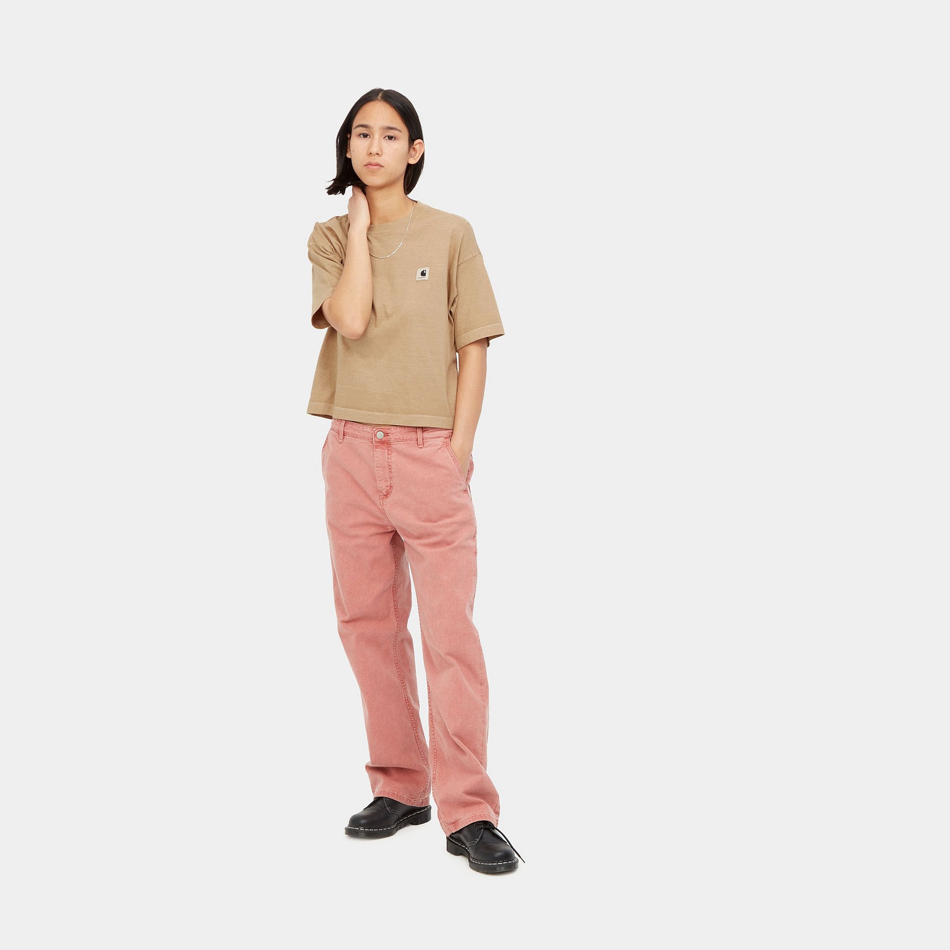 W' S/S Nelson T-Shirt Dusty H Brown