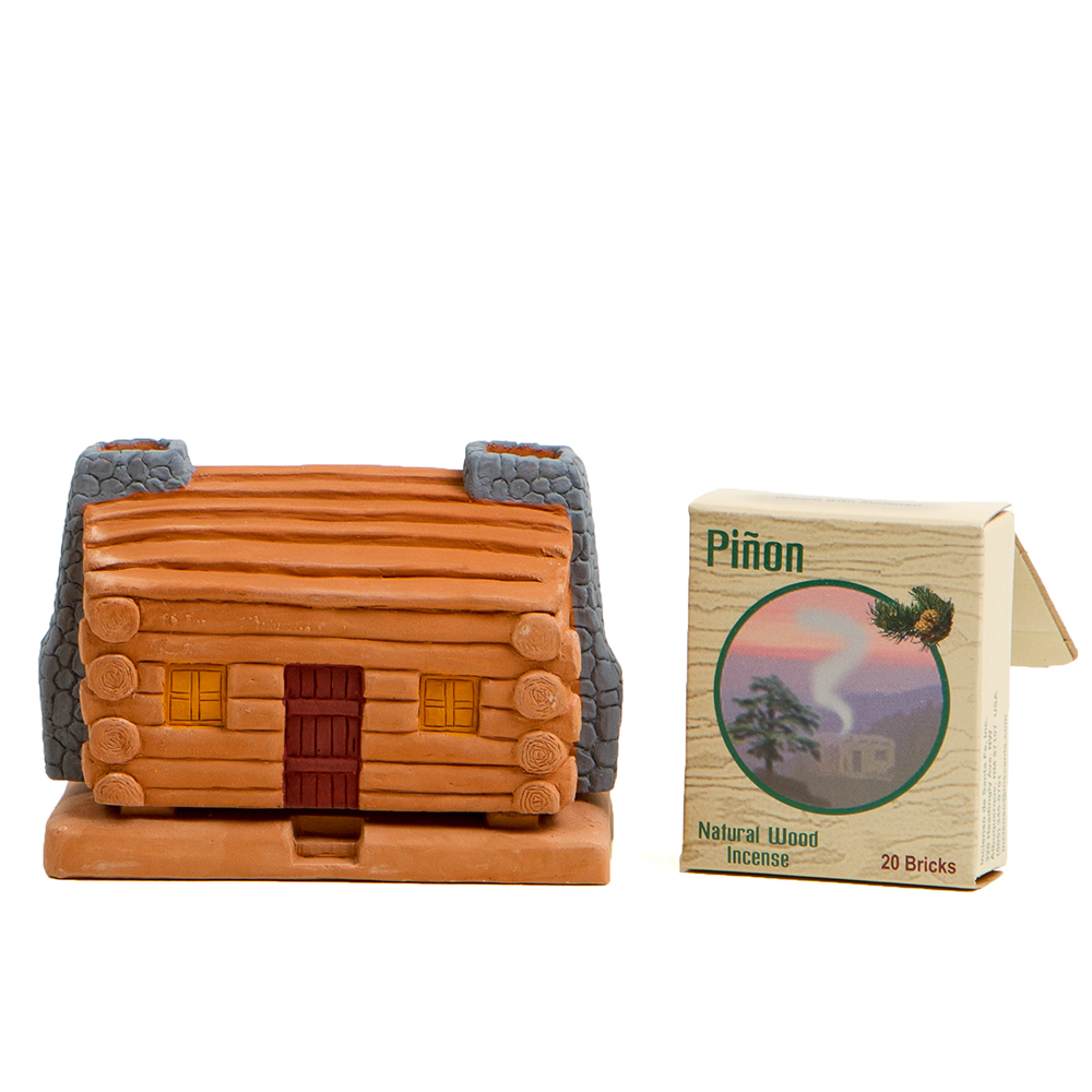 Log Cabin: with Pinon natural wood incense