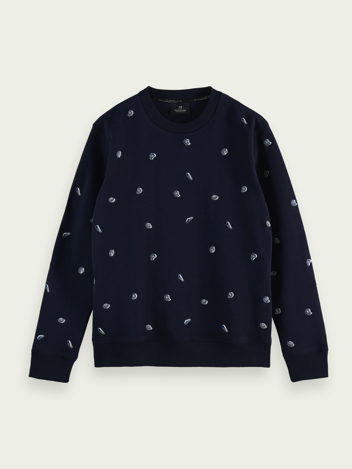 All-over Embroidered Crewneck Sweat