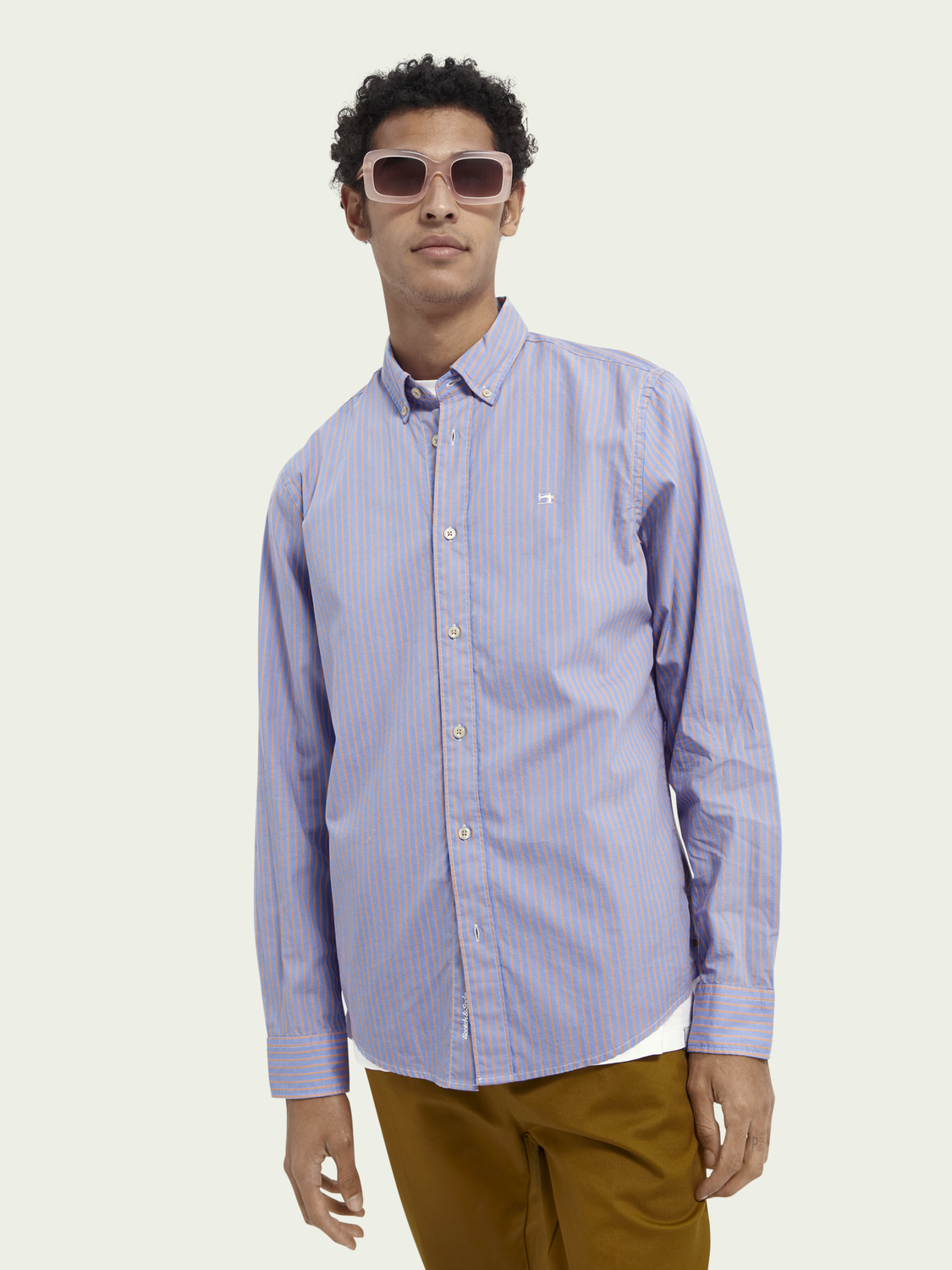 Striped Oxford Shirt in Organic Cotton