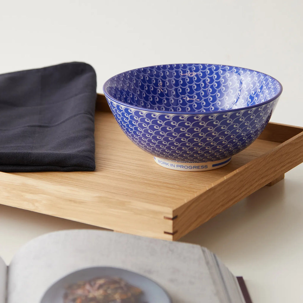 Noodle Bowl White / Blue