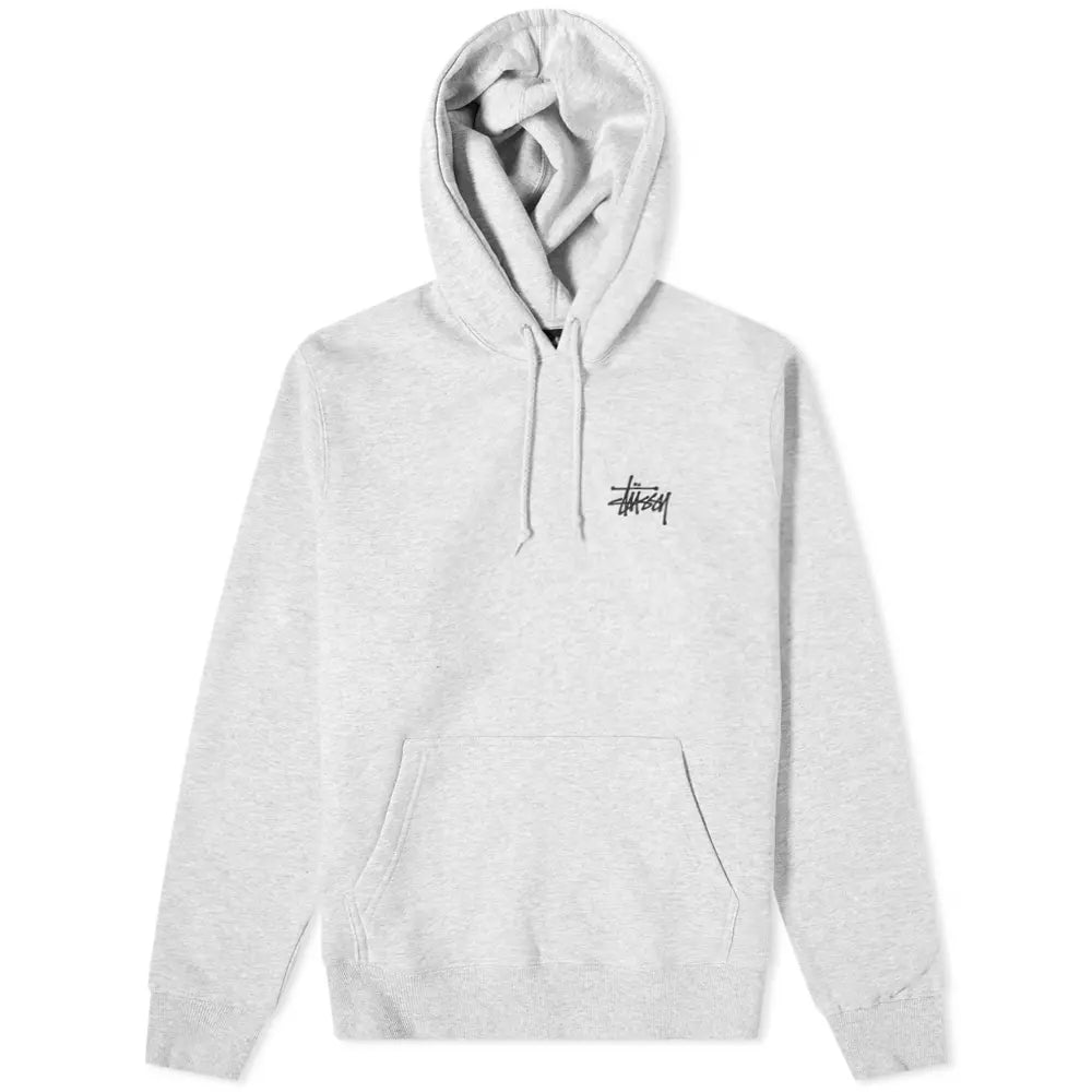 BASIC STUSSY HOOD ASH HEATHER