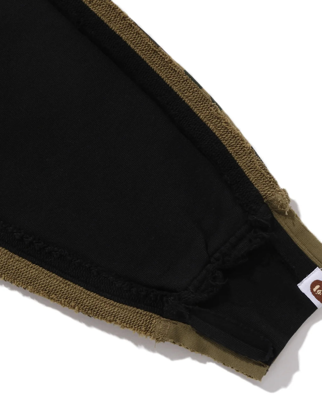 A BATHING APE 1st Camo Blocking Raw Edge Hoodie