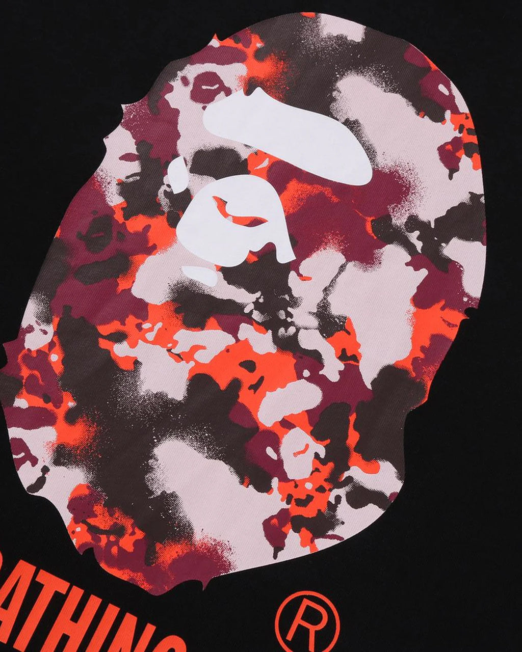 Map Camo By Bathing Ape Relaxed Fit Tee Black
