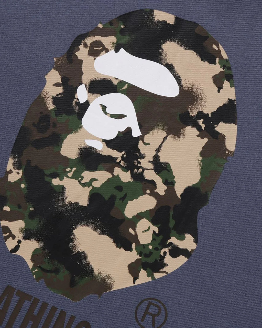 Map Camo By Bathing Ape Relaxed Fit Tee Charcoal