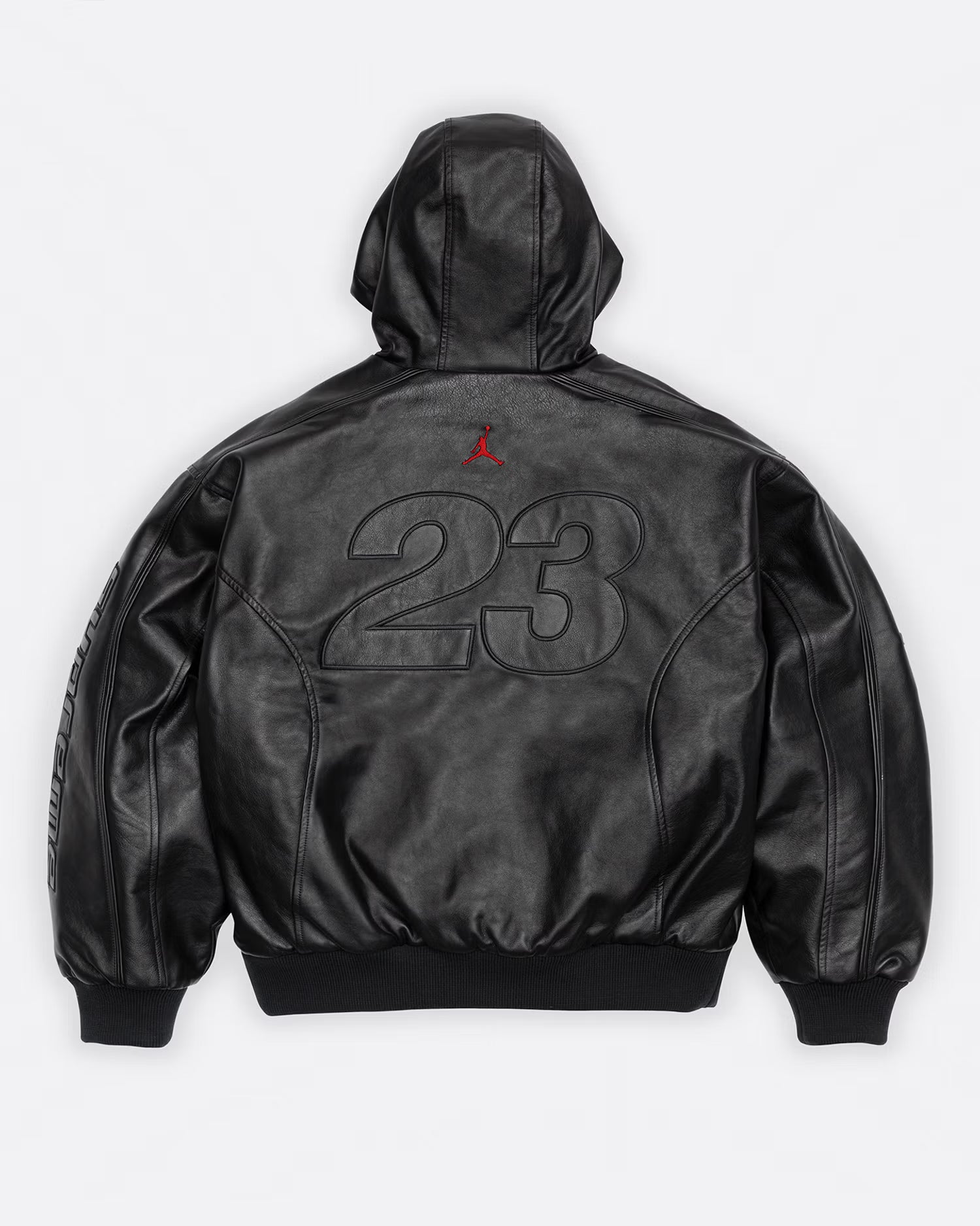 JORDAN HOODED LEATHER JACKET -  L