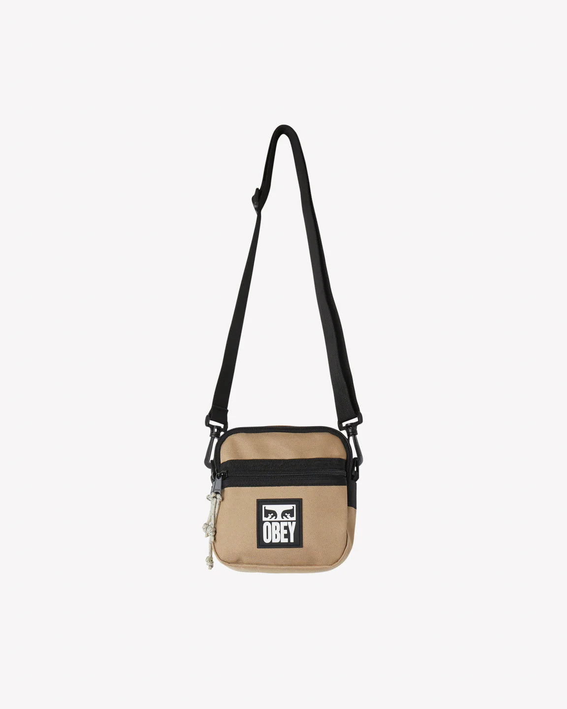 OBEY SMALL MESSENGER BAG CARAMEL BROWN