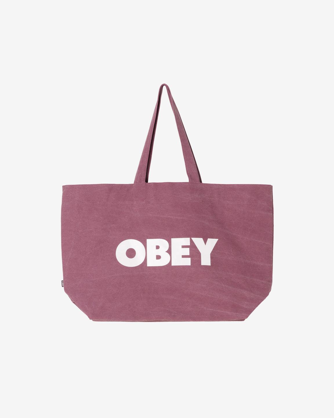 PIGMENT DYED TOTE BAG BURGUNDY