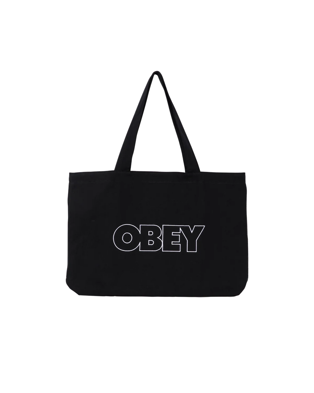 OUTLINE CANVAS TOTE BAG BLACK
