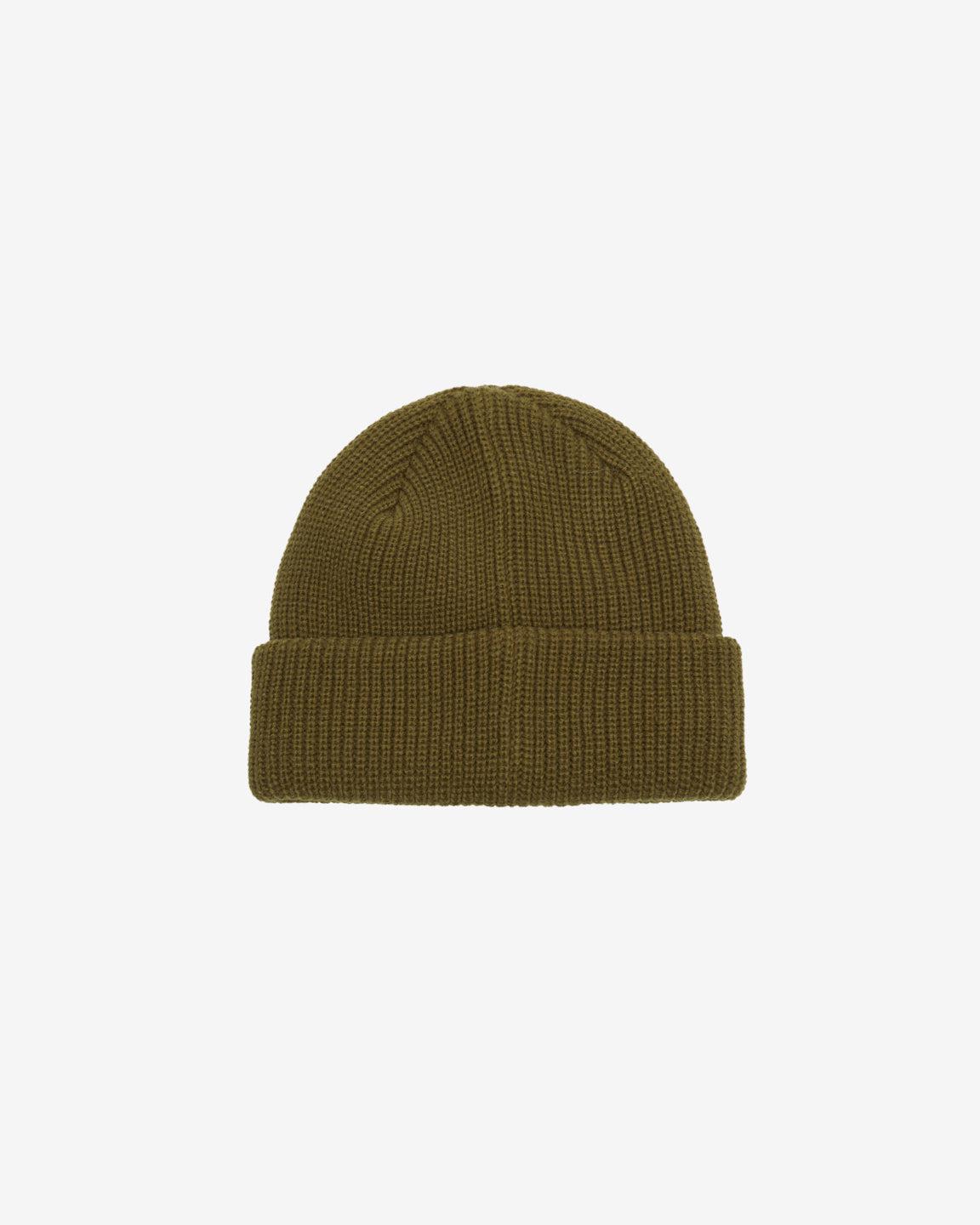 MID ICON PATCH CUFF BEANIE DULL ARMY