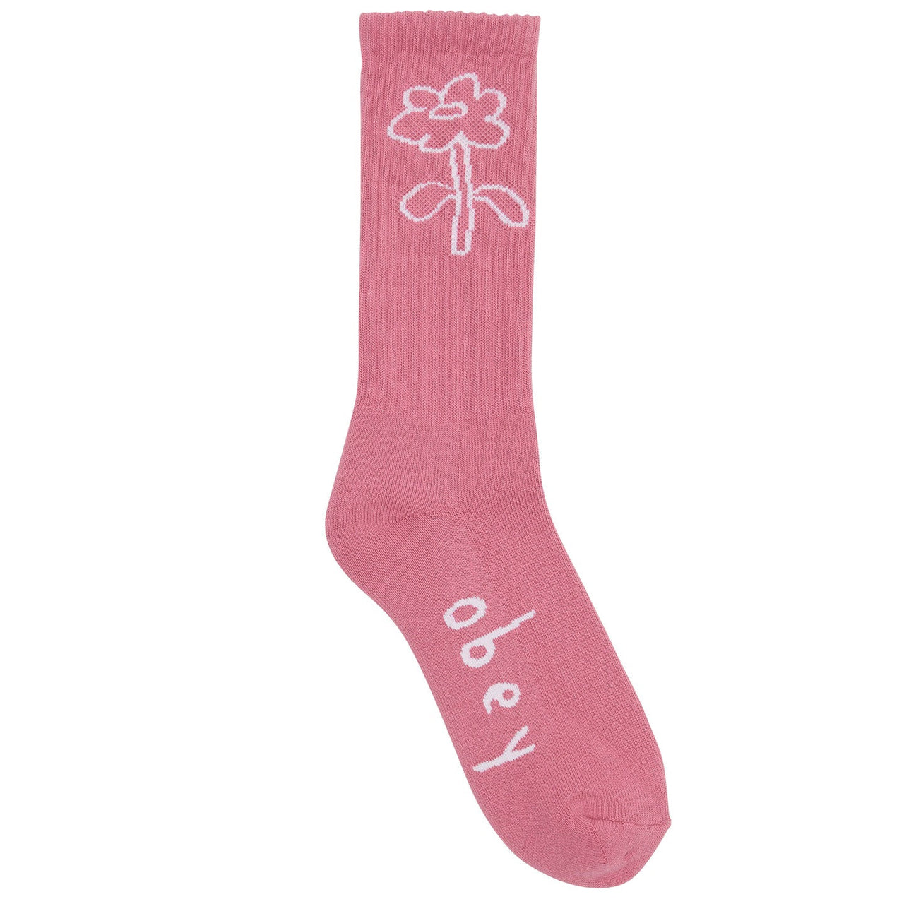 Obey Spring Flower Socks Pink