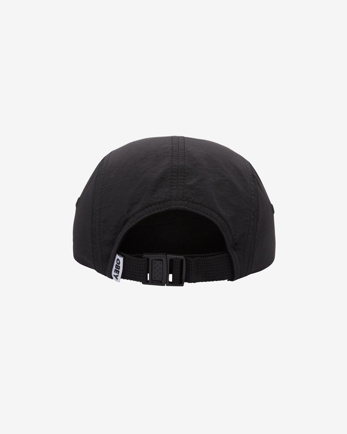 OBEY BOLD NYLON CAMP CAP BLACK