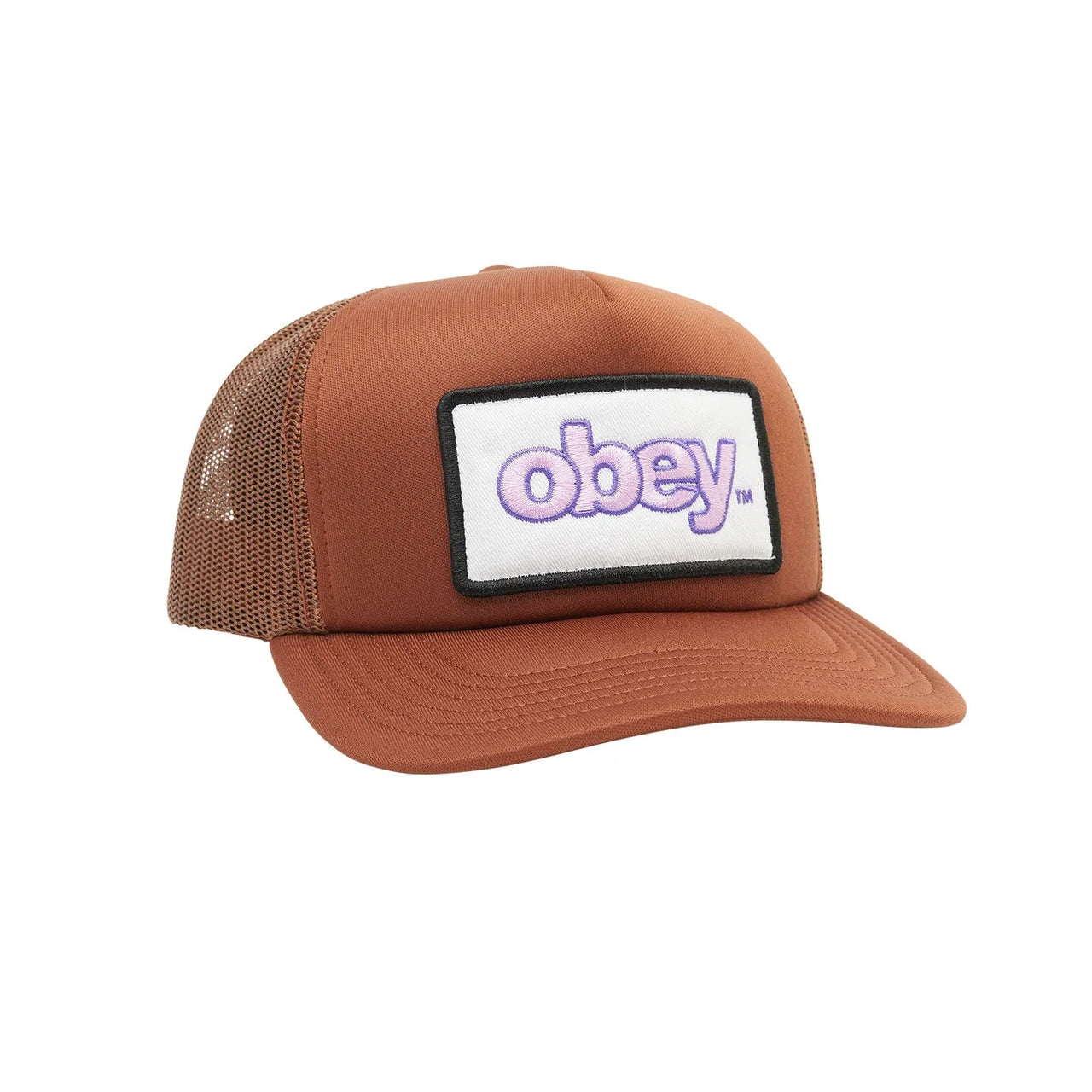 Obey Marked Trucker Sepia