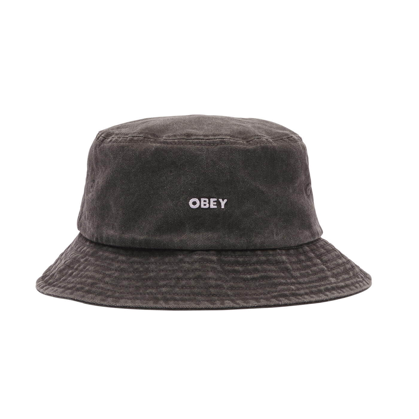 BOLD PIGMENT TWILL BUCKET HAT BLACK