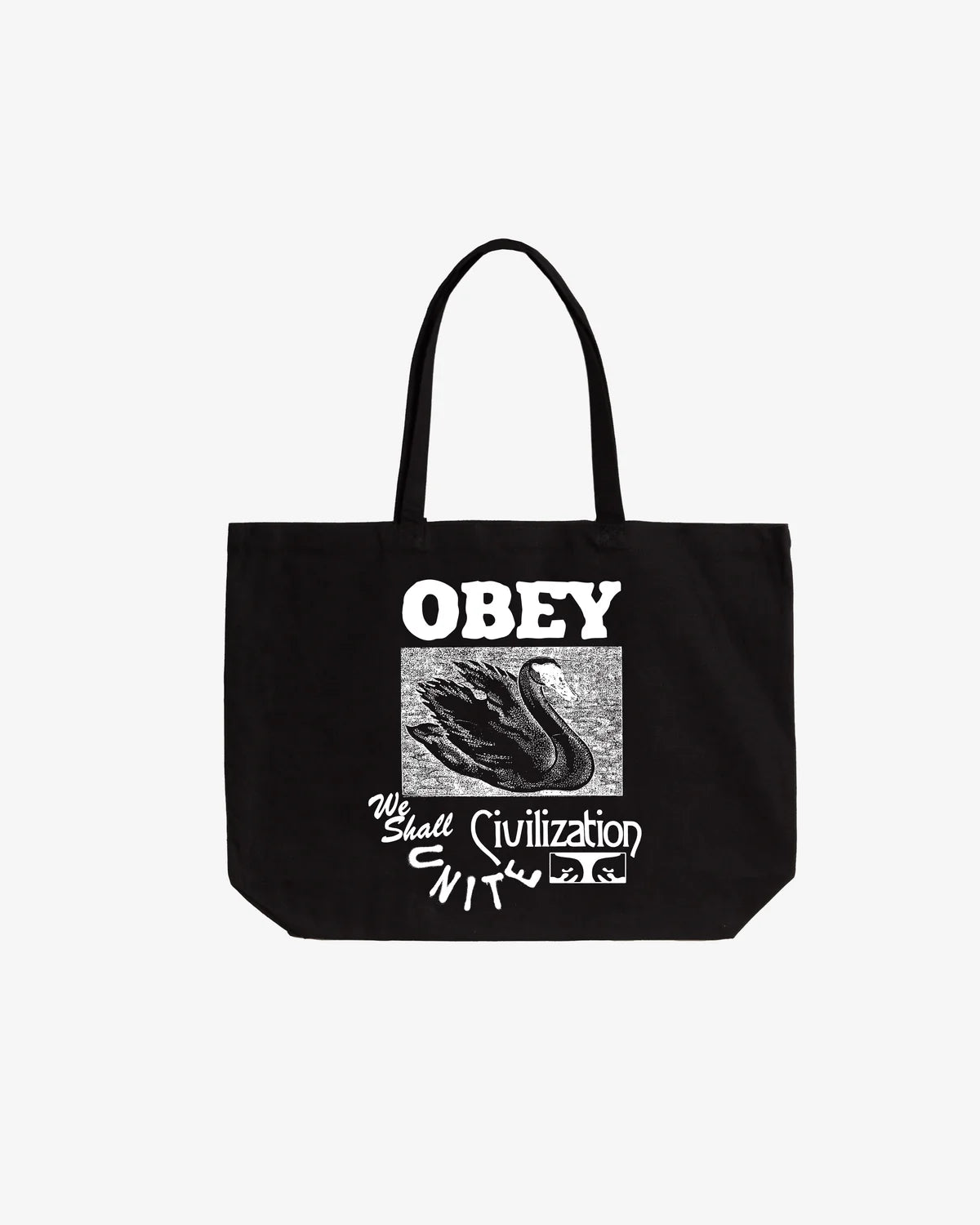 OBEY CIVILIZATION TOTE BAG BLACK