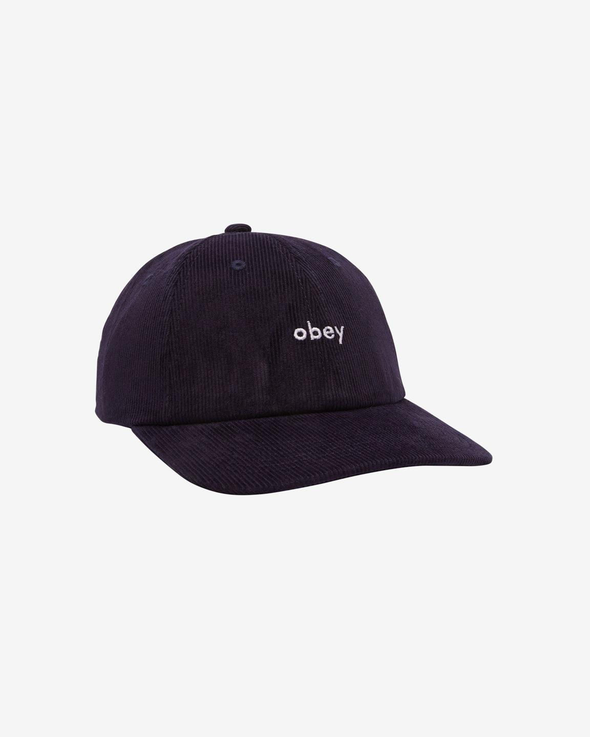 LOWERCASE CORDUROY 6 PANEL STRAPBACK ACADEMY NAVY