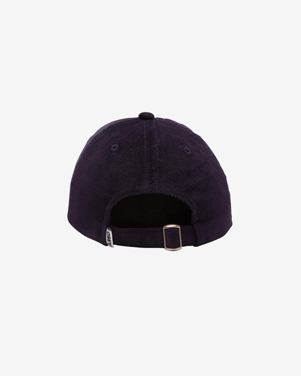 LOWERCASE CORDUROY 6 PANEL STRAPBACK ACADEMY NAVY