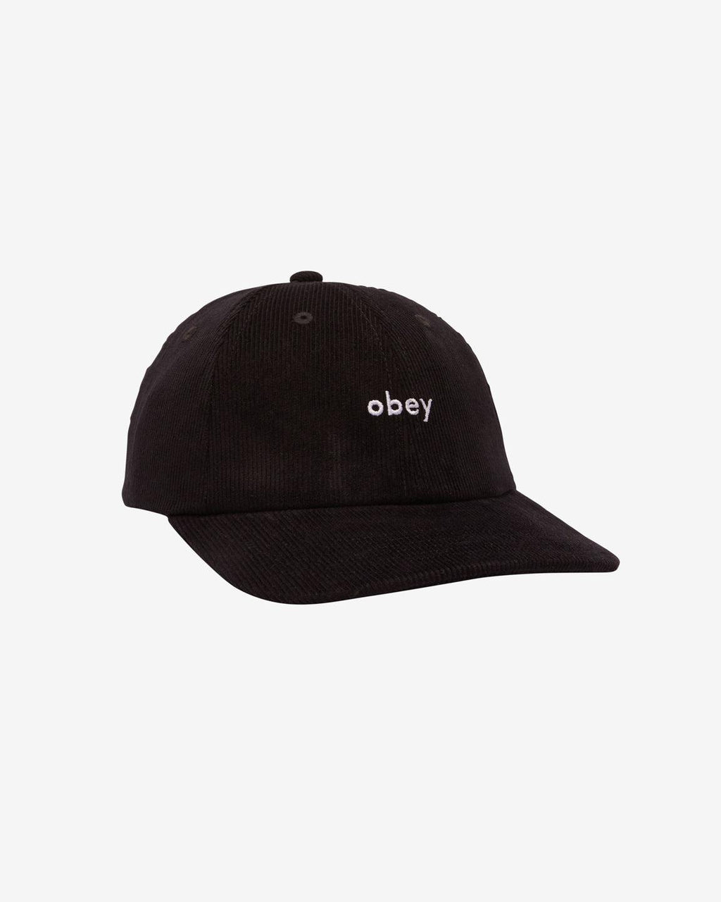 LOWERCASE CORDUROY 6 PANEL STRAPBACK BLACK